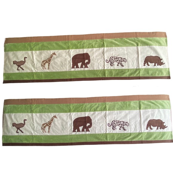 Bean Sprout Safari 3pc set Diaper Stacker, 2 valance + Changing Pad BabiesRUs. - Picture 2 of 13